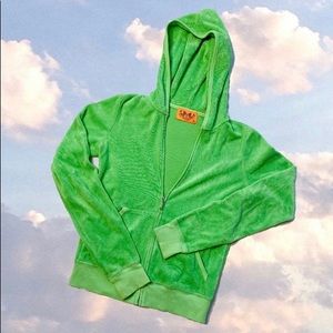 Juicy Couture Velour Jacket Lime Green